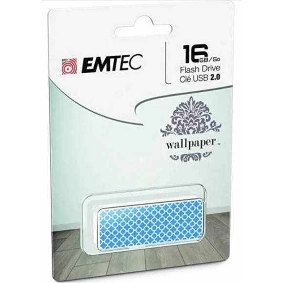 Emtec 16 GB Flash Thumb Drive Blue - Picture 1 of 4